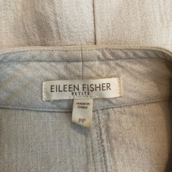 Eileen Fisher Mandarin Collar Button Down Blazer - Picture 8 of 8